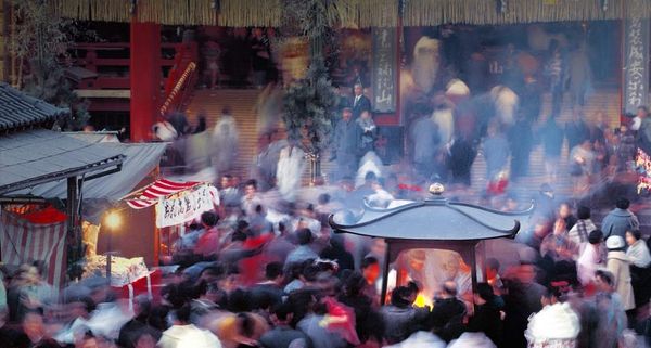 ｢正月の浅草寺｣東京, 台東区