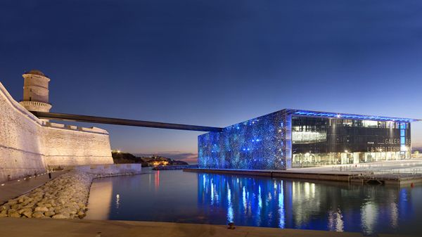 Musée des civilisations de l'Europe et de la Méditerranée (MuCEM) et fort Saint-Jean à Marseille, Bouches-du-Rhône, Provence-Alpes-Côte d'Azur
