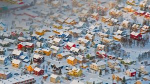 ｢トロムソの街並み｣ノルウェー (© Tomasz Misiukiewicz/500px)(Bing Japan)