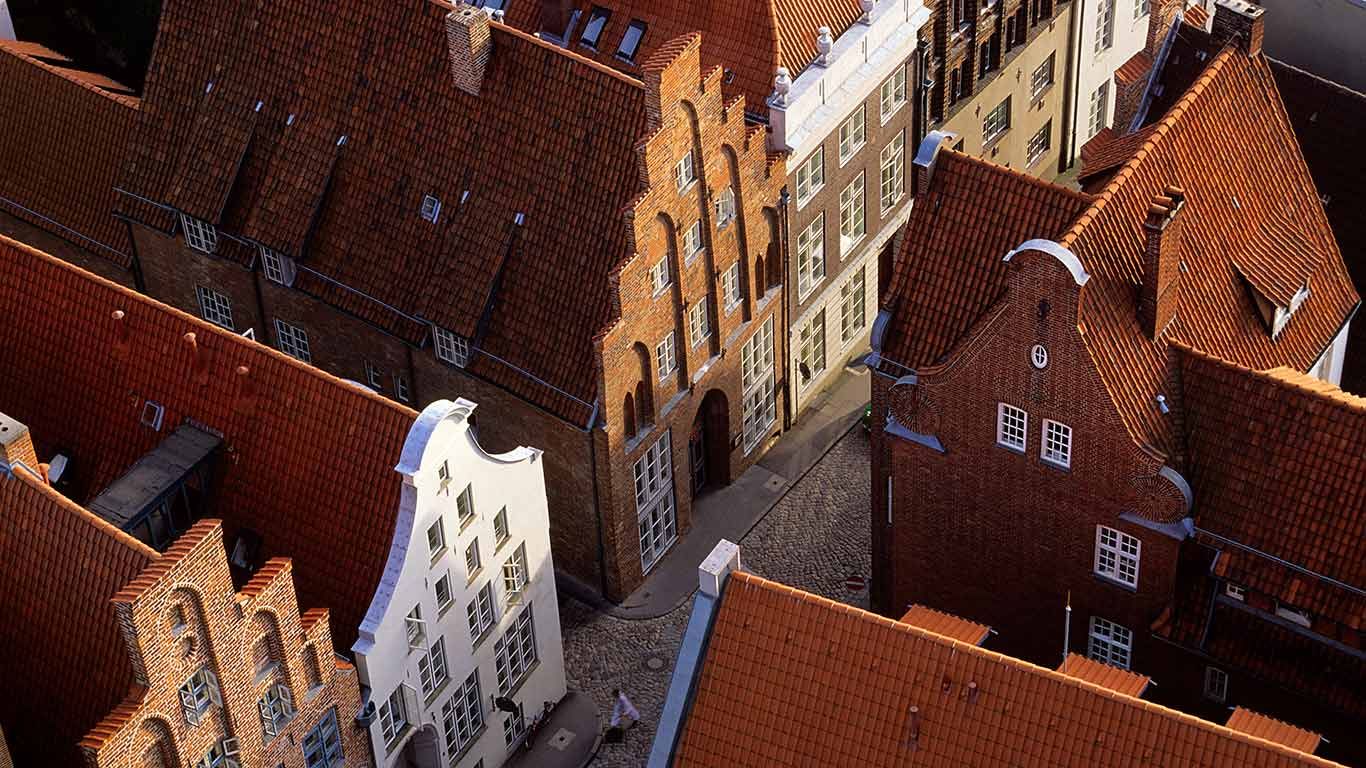 Giebelhäuser, Lübeck, Schleswig-Holstein, Deutschland