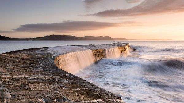 The Cobb breakwater, Lyme Regis, Dorset