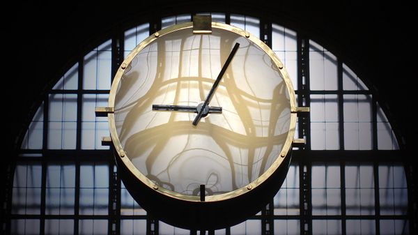 Clock in Union Station, Toronto, Canada