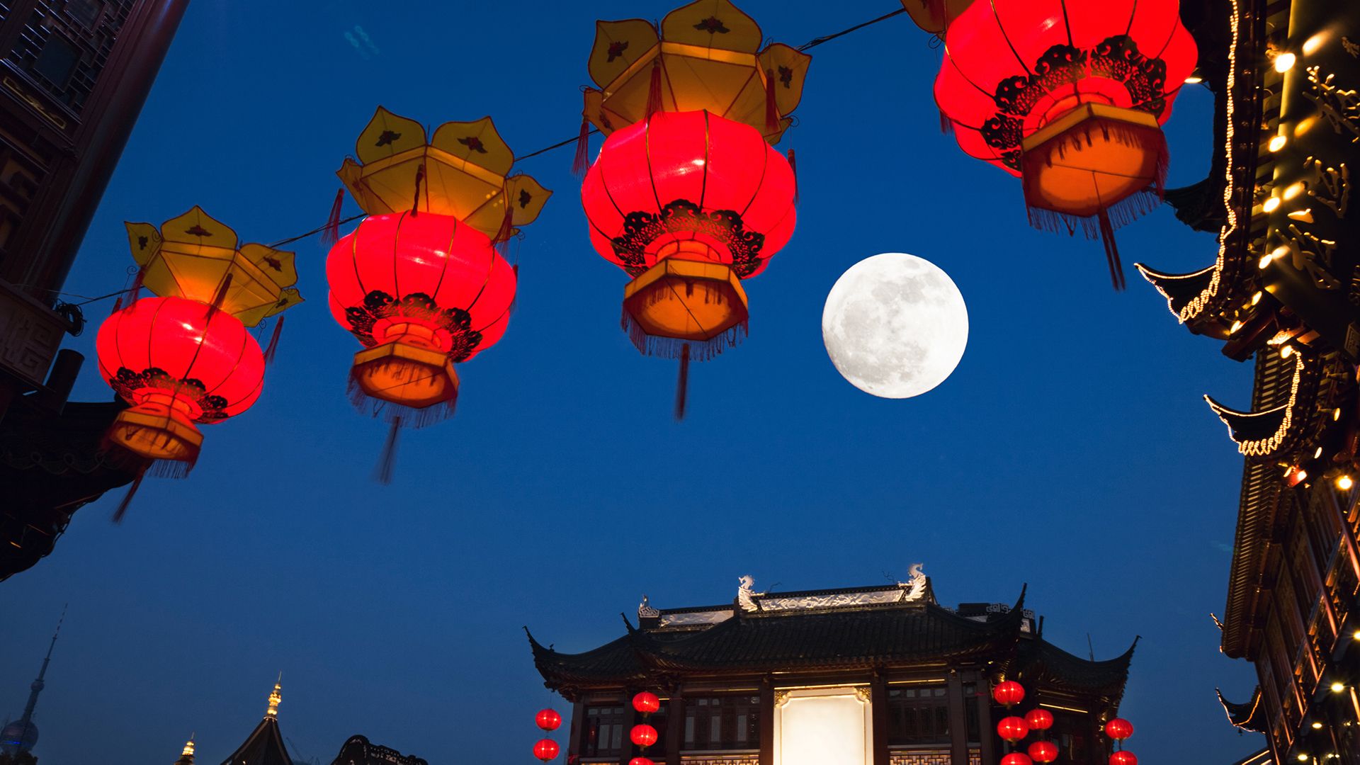 中秋之夜, 上海豫园
