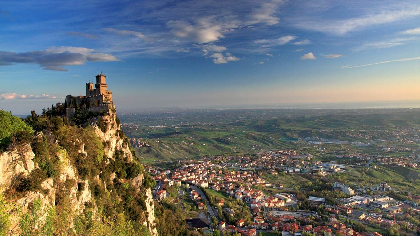 Rocca Guaita (first tower) in Borgo Maggiore, Republic of San Marino