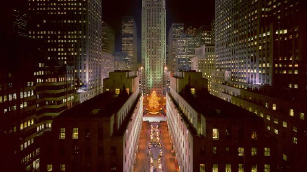 Lighting of the tree at Rockefeller Center in New York City