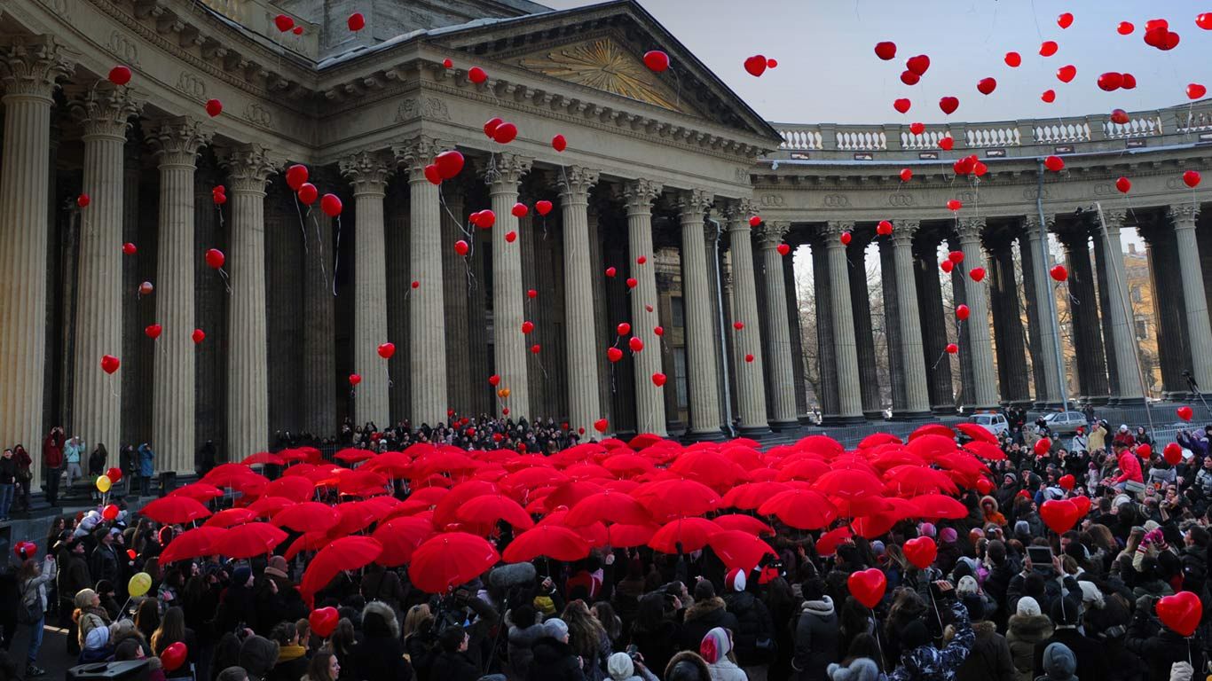International Women’s Day celebration in Saint Petersburg, Russia