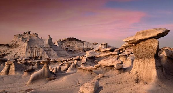 Erosion patterns in the land of Badlands National Park, South Dakota, USA