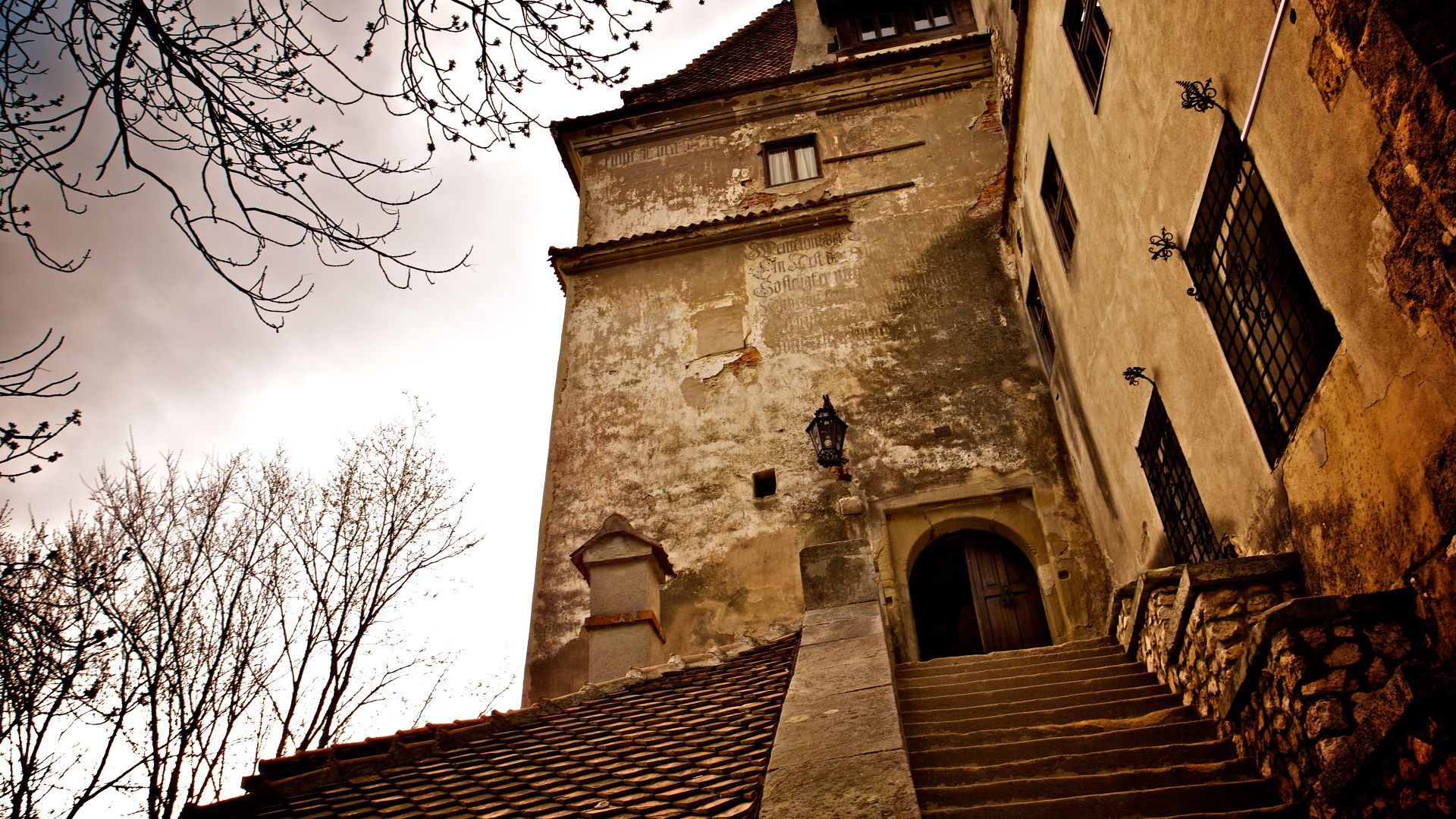 Ingresso del Castello di Bran a Bran, Brașov, Romania