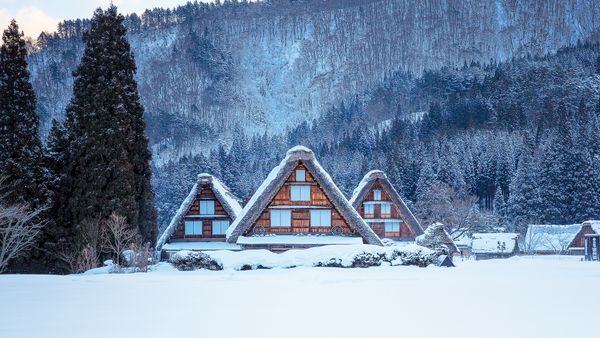 白川郷の雪景色, 岐阜県