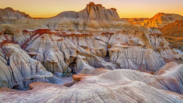 Sunset at Dinosaur Provincial Park, Alberta, Canada