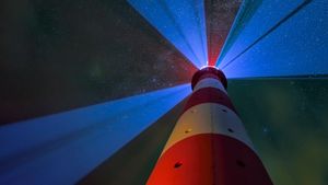 Westerheversand Lighthouse in Westerhever, Germany (© Sandra Bartocha/Minden Pictures)(Bing United States)