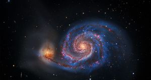 The Whirlpool Galaxy in Canes Venatici -- Tony Hallas/Corbis &copy; (Bing United Kingdom)