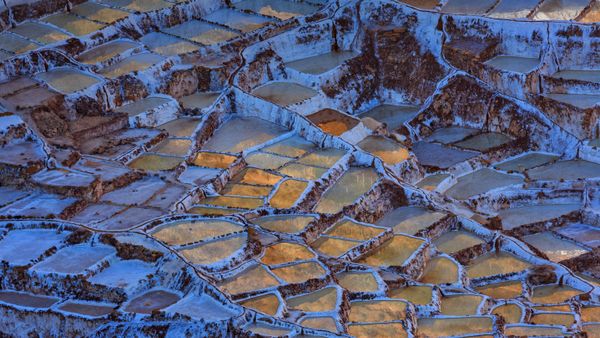 Salt ponds of Maras in Peru\'s Sacred Valley of the Incas