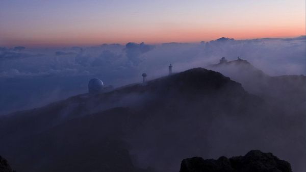 Roque de los Muchachos Observatory on La Palma in the Canary Islands, Spain