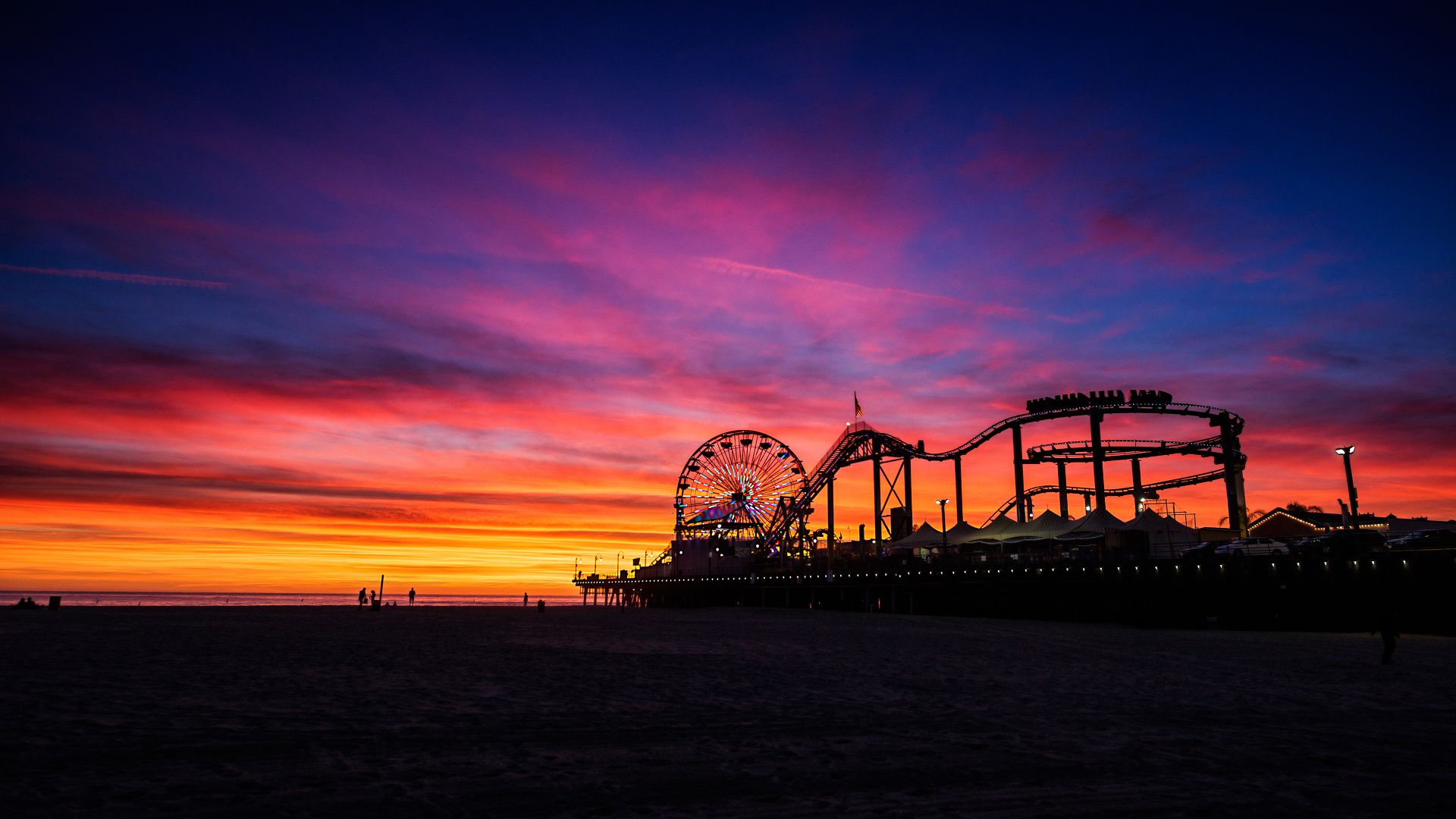 Pacific Park, Santa Monica State Beach, California, USA