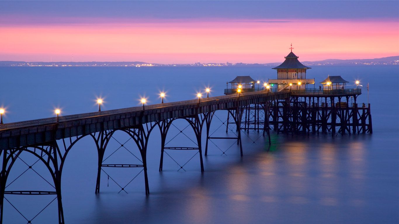 Clevedon Pier, Clevedon, Somerset, England, UK