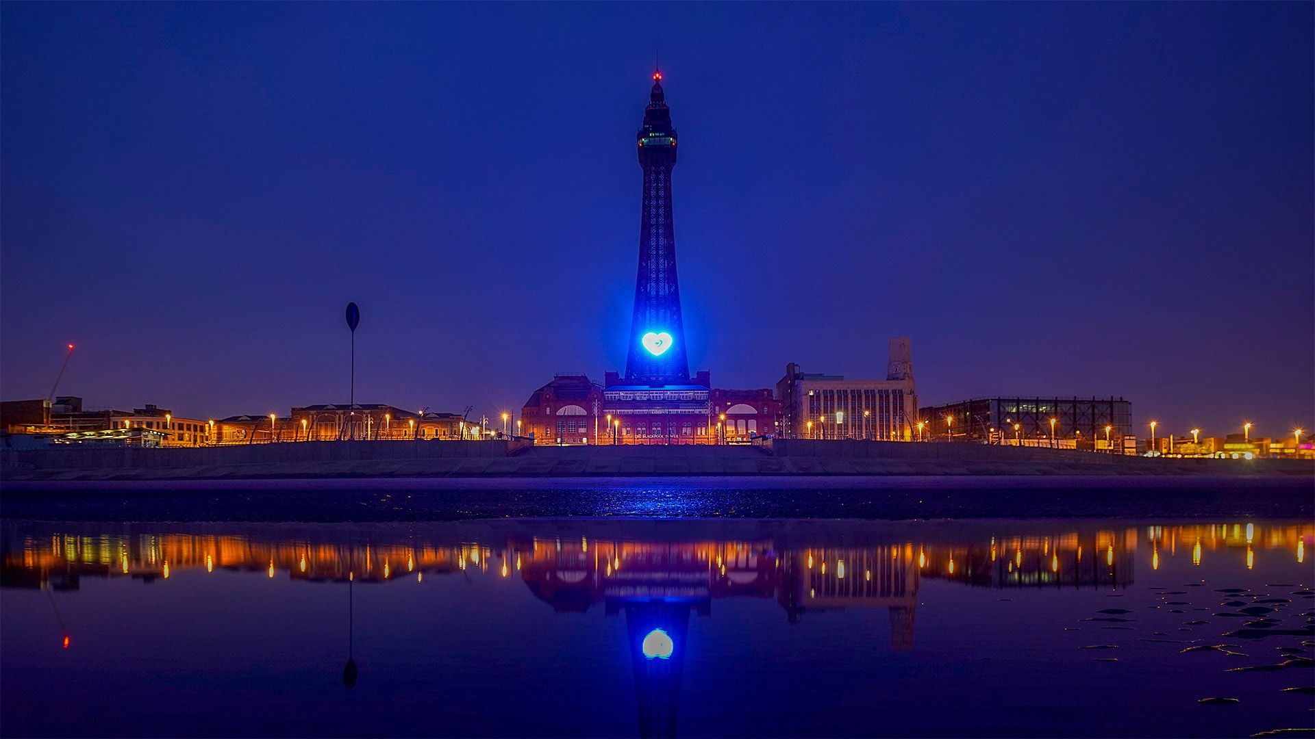 Blackpool Tower illuminated in blue to honour NHS workers during the coronavirus outbreak