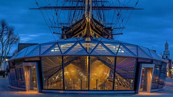 The Cutty Sark in Greenwich, London, England, for its 150th anniversary