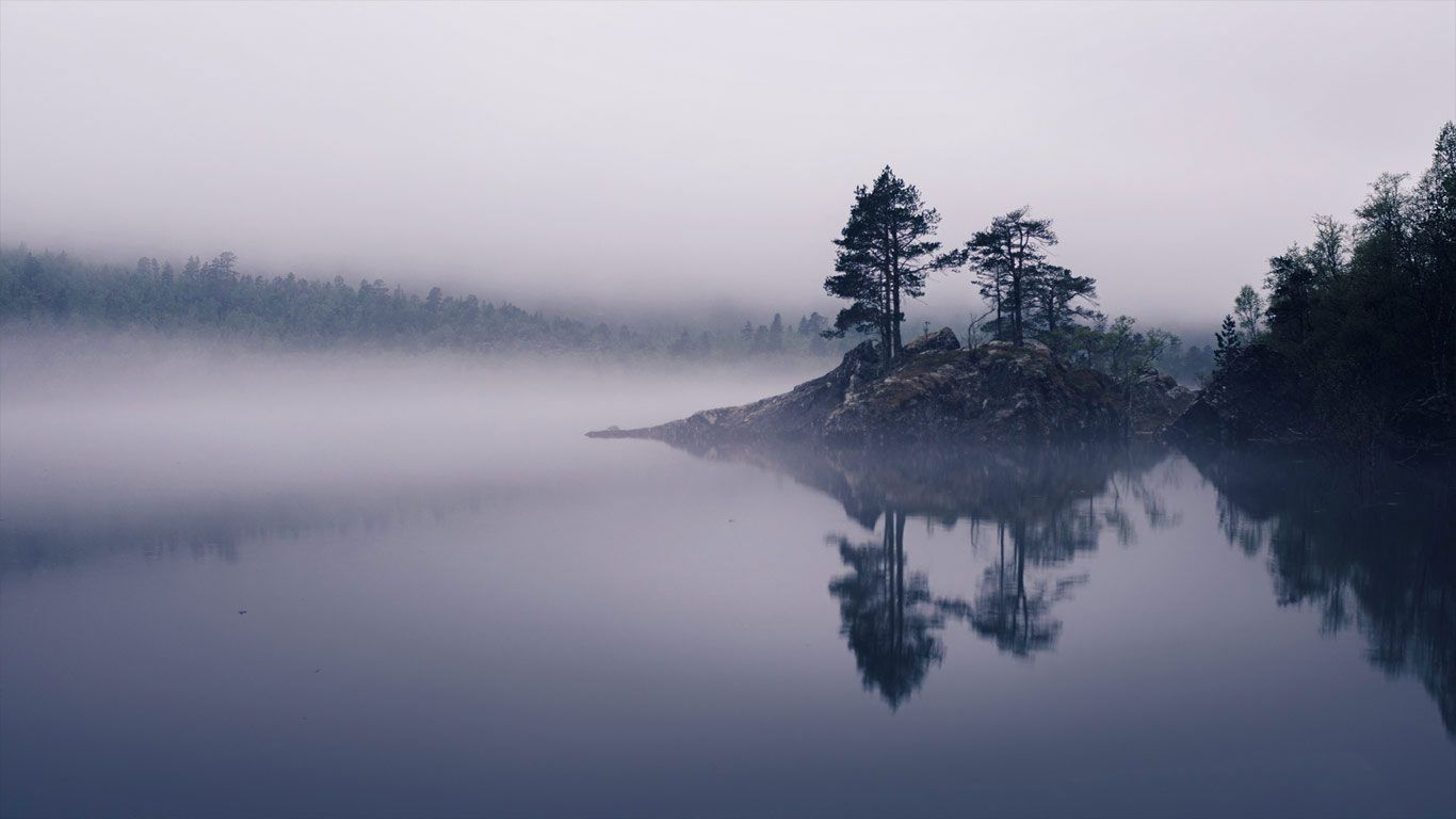 Innerdalsvatna Lake, near the village of Ålvundeidet, Norway