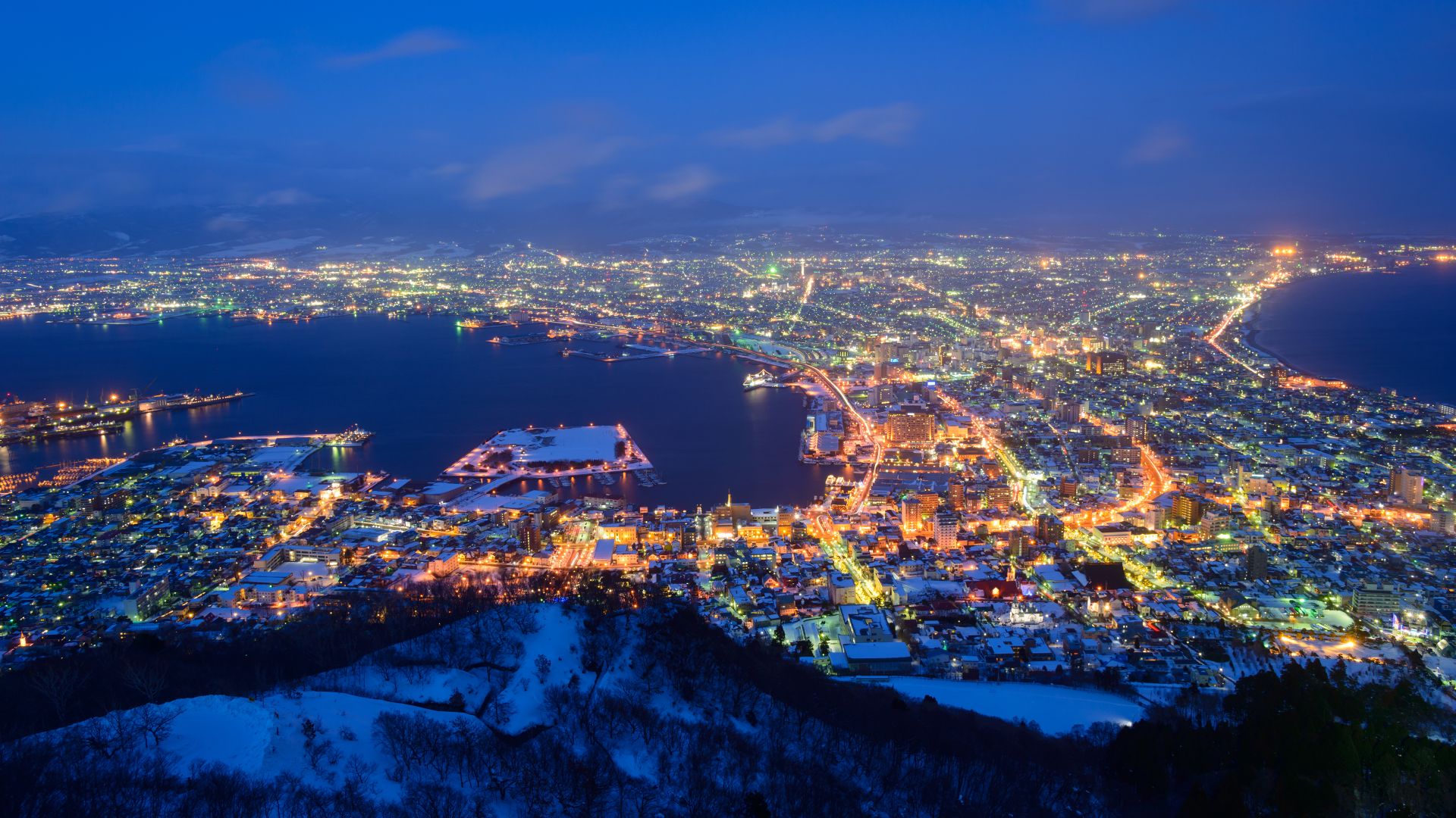 函館山から見る夜景, 北海道 函館市