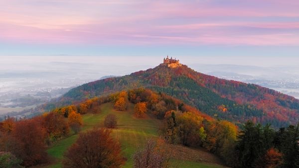 Hohenzollern Castle, Swabian Alps, Baden-Württemberg, Germany
