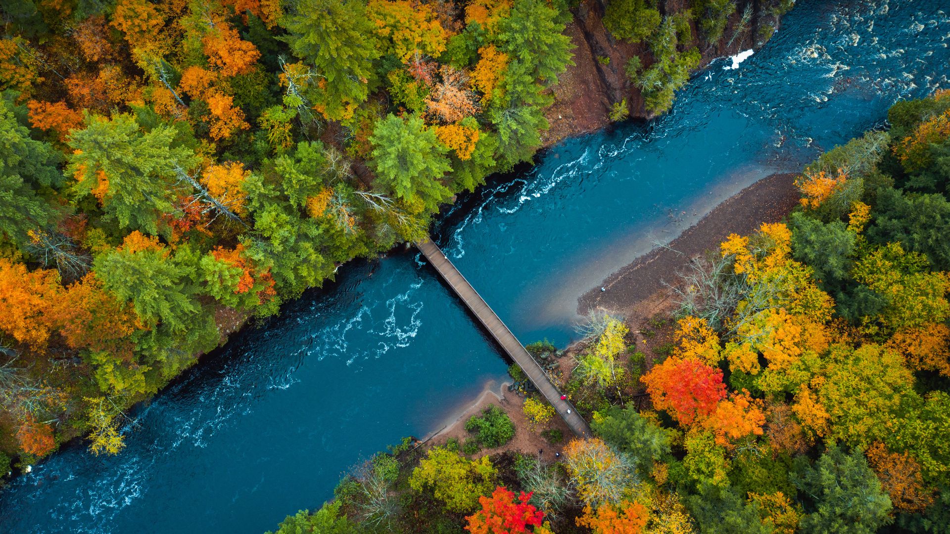 Bad River in Copper Falls State Park, Wisconsin