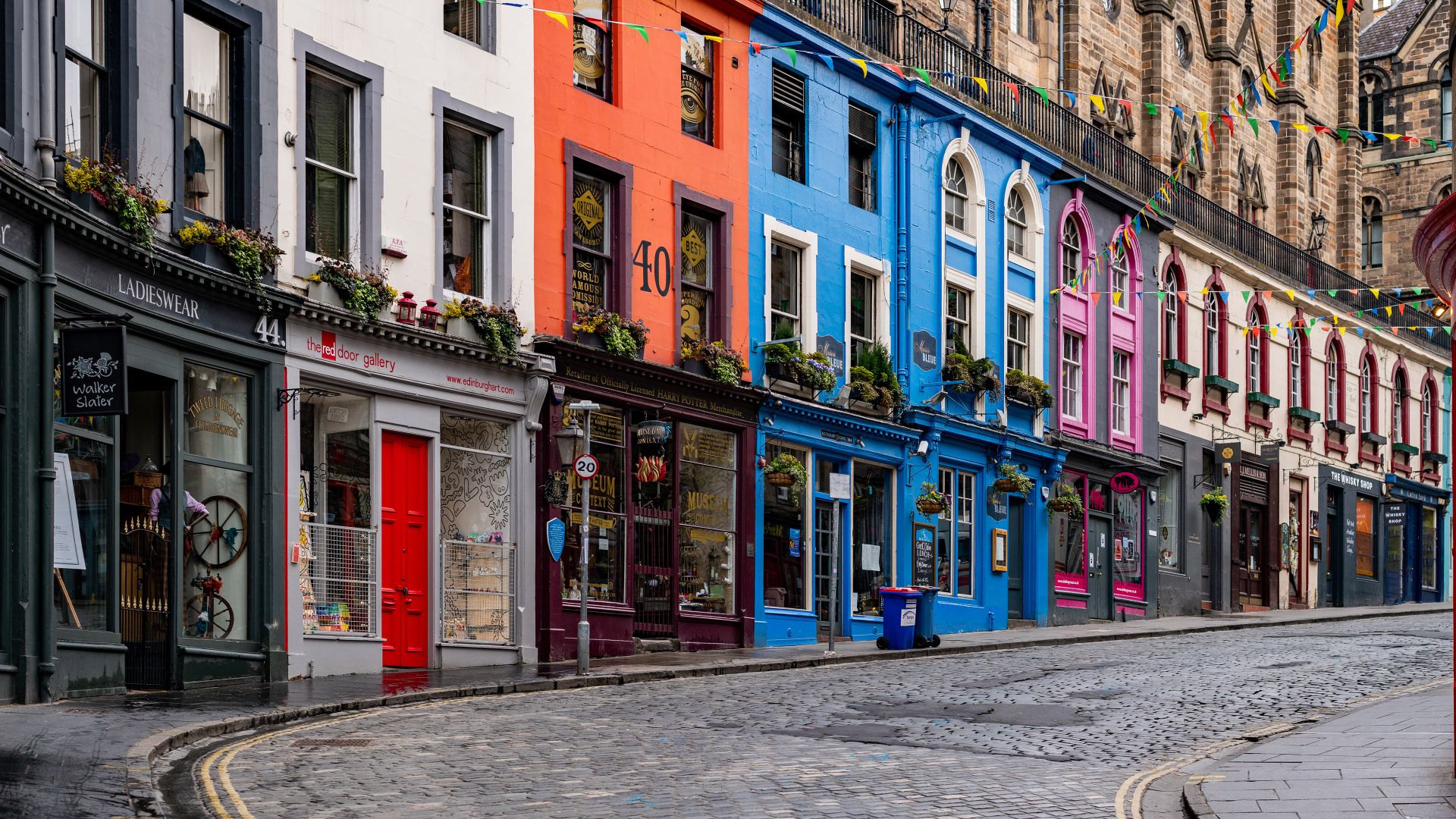 Victoria Street in Edinburgh, Scotland