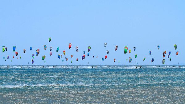 Course de Kitesurf, Gruissan, Aude, Occitanie