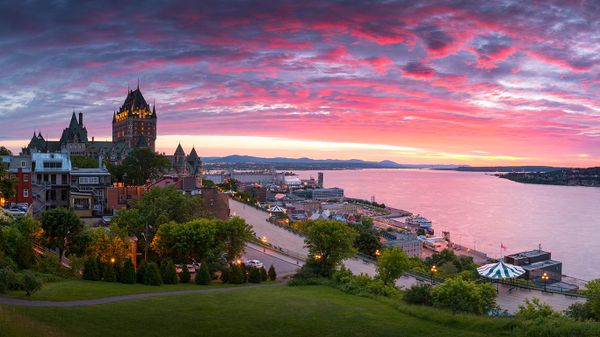 Panorama of Old Quebec City, Que.