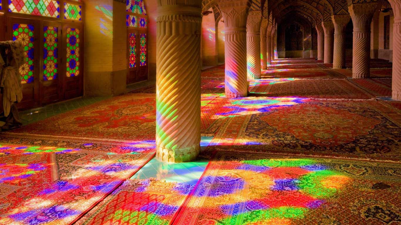 Nasīr al-Mulk Mosque in Shiraz, Iran