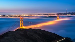 Golden Gate Bridge, San Francisco, Kalifornien, USA (© Jim Patterson/Tandem Stills + Motion)(Bing Deutschland)