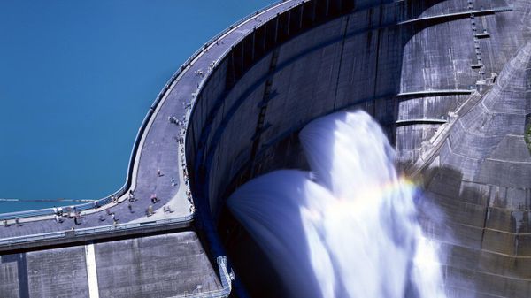 Kurobe dam, Kurobe Lake, Tateyama, Toyama, Japan
