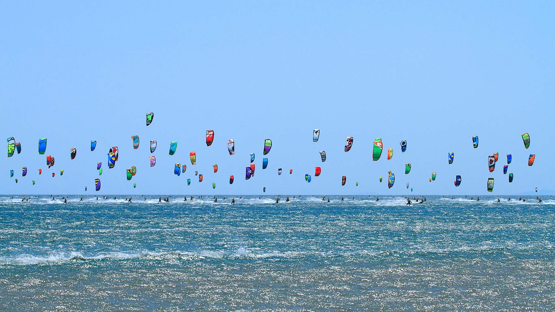 Course de Kitesurf, Gruissan, Aude, Occitanie