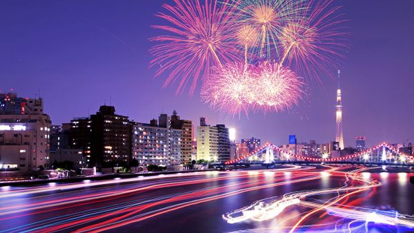 ｢隅田川花火大会｣東京, 隅田川
