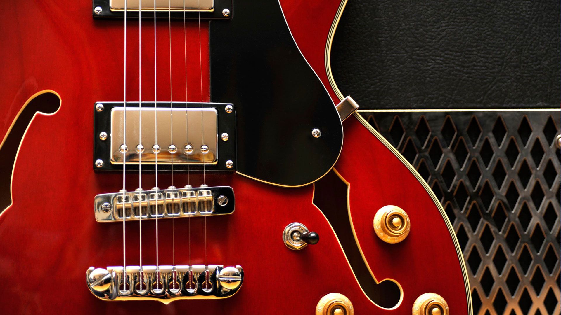 Guitare de jazz Aria de style Gibson 355