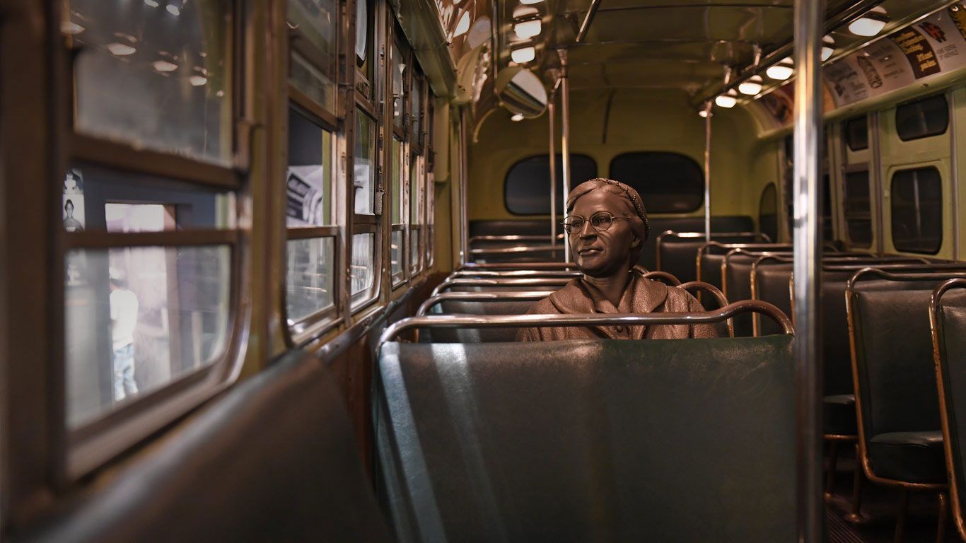 Sculpture at the National Civil Rights Museum in Memphis, Tennessee