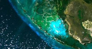 Image satellite des Everglades, Floride, États-Unis (© Universal Images Group/SuperStock) &copy; (Bing France)