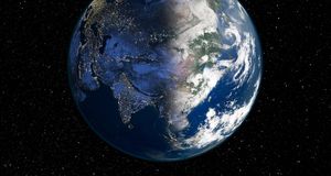 ｢アース・アワー｣-- Science Photo library/NASA/NOAA/SPL &copy; (Bing Japan)