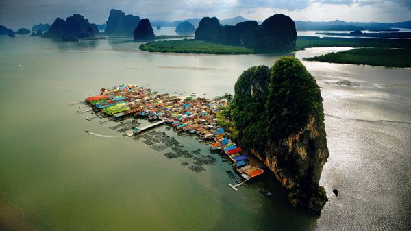 Village de Ko Panyi, Baie de Phang Nga, Thaïlande