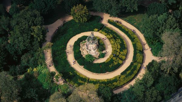 Jardin des plantes près de la Grande mosquée de Paris, Île-de-France