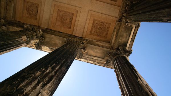 Maison Carrée à Nîmes, Gard, Languedoc-Roussillon