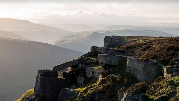 Bamford Edge, Derbyshire on a spring evening
