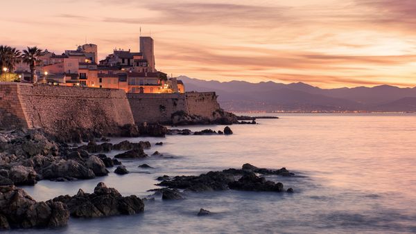 Littoral de la Côte d’Azur à Antibes