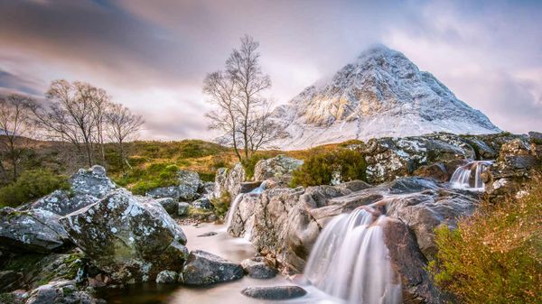 View of Buachaille Etive Mor in the Scottish Highlands