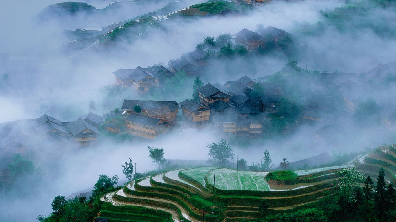 Longsheng rice terraces, Guangxi, China
