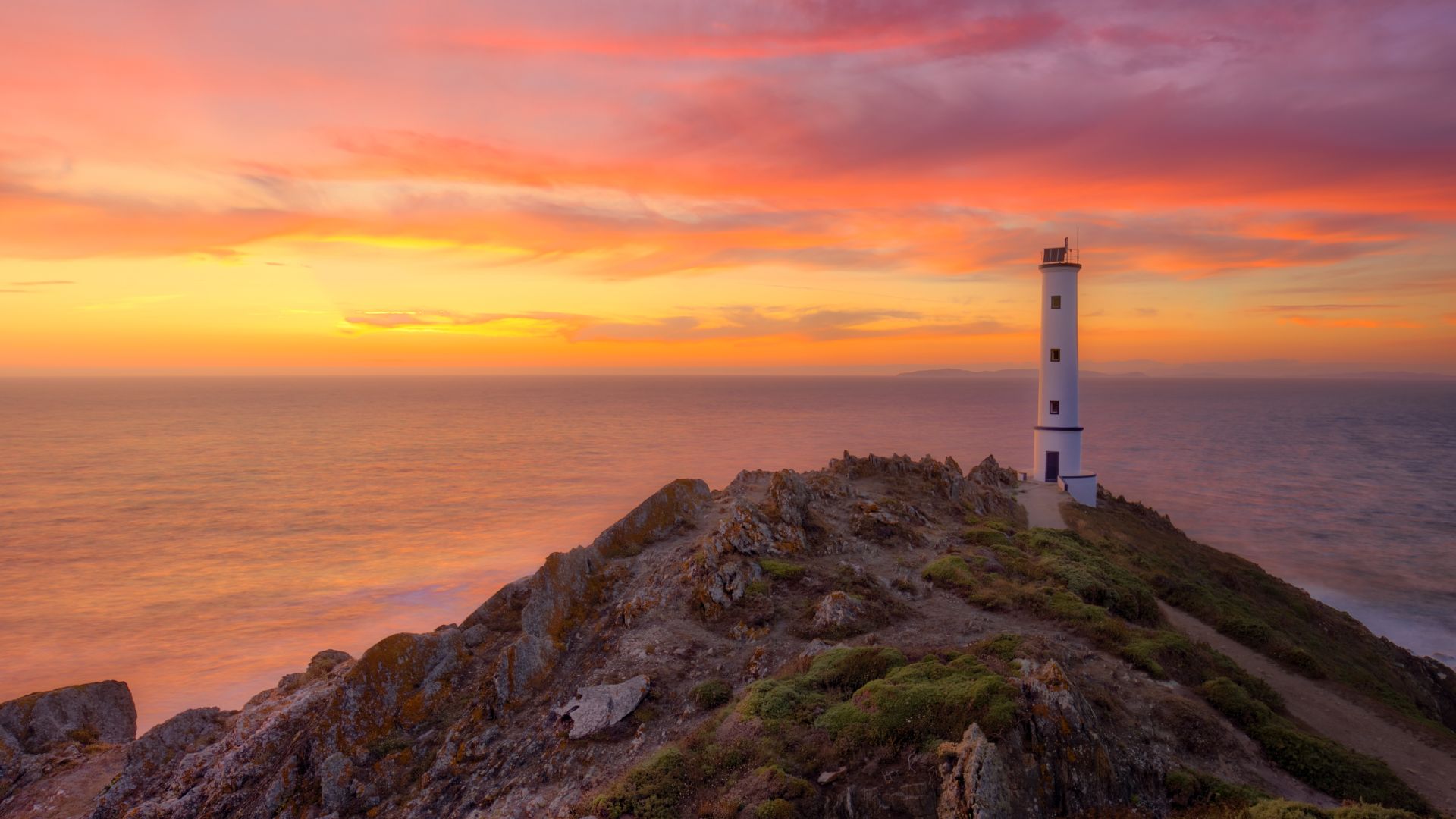 Faro en Vigo, Galicia, España