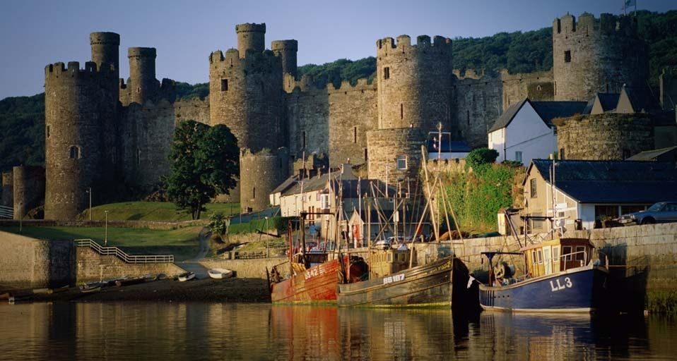 Conwy Castle & River Conwy, Wales, UK