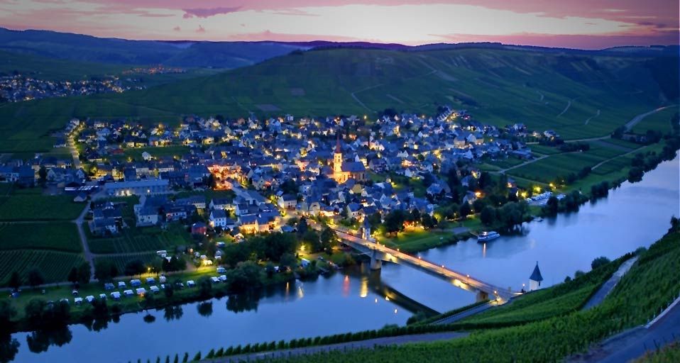 Die Moselschleife bei Trittenheim, Deutschland