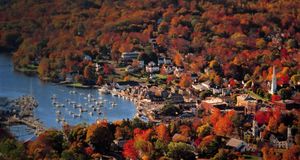 Camden,  Maine in the autumn -- Imagestate/Tips Images &copy; (Bing New Zealand)