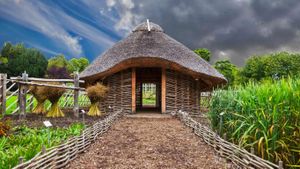 Replica of a Viking home in Dublin National Botanic Gardens, Ireland (© George Munday/plainpicture)(Bing New Zealand)
